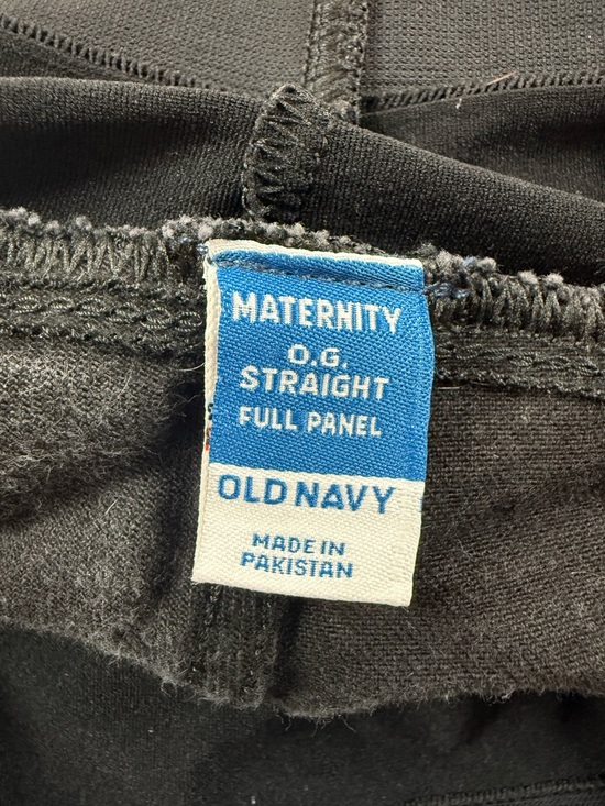 Old Navy Maternity Black Straight Leg Jeans Full Panel Size 18 - Picture 6 of 9